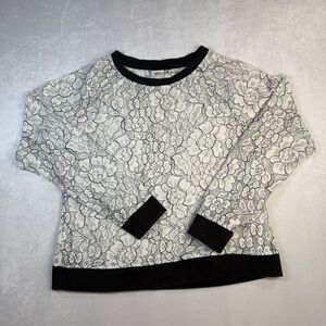 Soho Black and White Lace Top